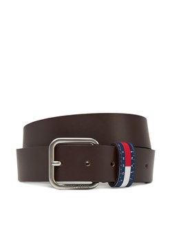 Pasek Męski Tommy Jeans Ryan 3.5 AM0AM13415 Brązowy ze sklepu eobuwie.pl w kategorii Paski męskie - zdjęcie 183775347