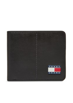 Duży Portfel Męski Tommy Jeans Tjm Heritage Leather Cc Wallet AM0AM13409 Czarny ze sklepu eobuwie.pl w kategorii Portfele męskie - zdjęcie 183775385