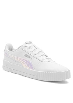 Sneakersy Puma Carina Holo Jr 38374101 Biały Biały ze sklepu eobuwie.pl w kategorii Trampki dziecięce - zdjęcie 183775406