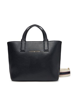 Torebka Tommy Hilfiger AW0AW17448 Granatowy ze sklepu eobuwie.pl w kategorii Torby Shopper bag - zdjęcie 183775417