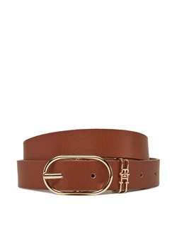 Pasek Damski Tommy Hilfiger Feminine 2.5 AW0AW17494 Brązowy ze sklepu eobuwie.pl w kategorii Paski damskie - zdjęcie 183775438