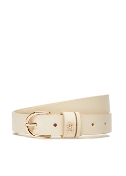 Pasek Damski Tommy Hilfiger Essential Effortless 2.5 Go AW0AW16836 Écru ze sklepu eobuwie.pl w kategorii Paski damskie - zdjęcie 183775439