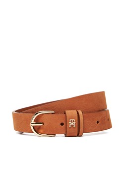 Pasek Damski Tommy Hilfiger Essential Effortless 2.5 Nubuck AW0AW17930 Brązowy ze sklepu eobuwie.pl w kategorii Paski damskie - zdjęcie 183775666