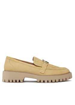 Loafersy Liu Jo Cora 01 SA4001 PX002 Beżowy ze sklepu eobuwie.pl w kategorii Półbuty damskie - zdjęcie 183775675