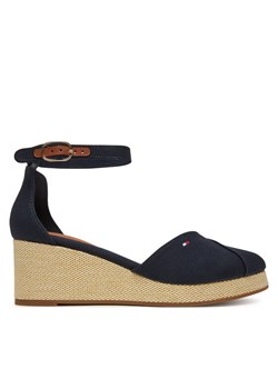 Sandały Tommy Hilfiger FW0FW08622 Czarny ze sklepu eobuwie.pl w kategorii Espadryle damskie - zdjęcie 183775678