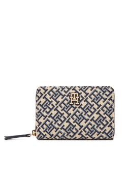 Tommy Hilfiger Duży Portfel Męski Th Jacquard Med Za AW0AW17479 Granatowy ze sklepu MODIVO w kategorii Portfele damskie - zdjęcie 183778327