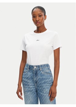 BOSS T-Shirt C_Elogo_5 50547547 Biały Slim Fit ze sklepu MODIVO w kategorii Bluzki damskie - zdjęcie 183778356