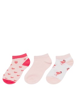 Nelli Blu Zestaw 3 par niskich skarpet dziecięcych 7KB-001-SS24 (3-PACK) Różowy ze sklepu MODIVO w kategorii Skarpetki dziecięce - zdjęcie 183778359