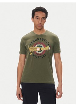 Aeronautica Militare T-Shirt 251TS2414J641 Khaki Regular Fit ze sklepu MODIVO w kategorii T-shirty męskie - zdjęcie 183778398