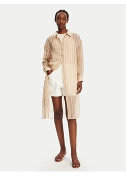 LOLA CASADEMUNT Koszula LS2515045 Beżowy Relaxed Fit ze sklepu MODIVO w kategorii Koszule damskie - zdjęcie 183778417