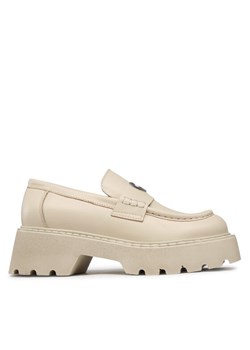 Badura Loafersy SCILLA-23SS3511 Beżowy ze sklepu MODIVO w kategorii Półbuty damskie - zdjęcie 183778476