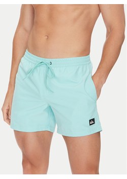 Quiksilver Szorty kąpielowe Everyday Solid Volley EQYJV04120 Turkusowy Regular Fit ze sklepu MODIVO w kategorii Kąpielówki - zdjęcie 183778528