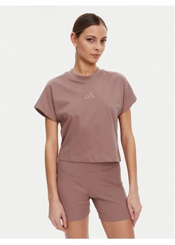 adidas T-Shirt ALL SZN JJ1237 Różowy Regular Fit ze sklepu MODIVO w kategorii Bluzki damskie - zdjęcie 183778555