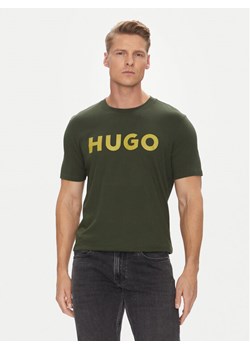 HUGO T-Shirt Dulivio 50467556 Zielony Regular Fit ze sklepu MODIVO w kategorii T-shirty męskie - zdjęcie 183778707