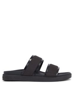 Calvin Klein Klapki Double Strap Mix HM0HM01024 Czarny ze sklepu MODIVO w kategorii Klapki męskie - zdjęcie 183778737