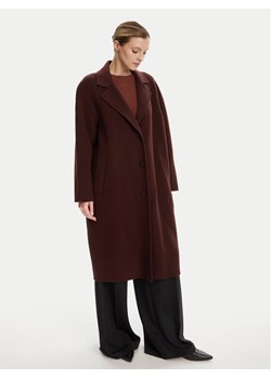 STAUD Płaszcz wełniany Chrysalis R24F8112WL Bordowy Regular Fit ze sklepu MODIVO w kategorii Płaszcze damskie - zdjęcie 183778837