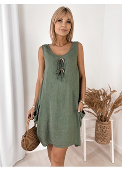 sukienka liviana khaki one size ze sklepu UBRA w kategorii Sukienki - zdjęcie 183781548