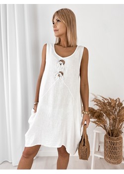 sukienka liviana biała one size ze sklepu UBRA w kategorii Sukienki - zdjęcie 183781549