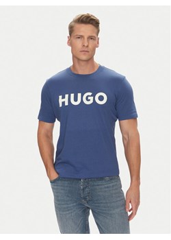 HUGO T-Shirt Dulivio 50467556 Niebieski Regular Fit ze sklepu MODIVO w kategorii T-shirty męskie - zdjęcie 183782399