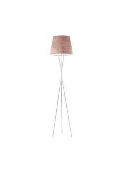 Lampa stojąca na trójnogu do salonu TOKIO VELUR z tkaninowym abażurem ze sklepu Lysne w kategorii Lampy podłogowe - zdjęcie 183783359