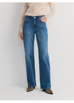 Reserved - Jeansy wide leg - niebieski ze sklepu Reserved w kategorii Jeansy damskie - zdjęcie 183784179