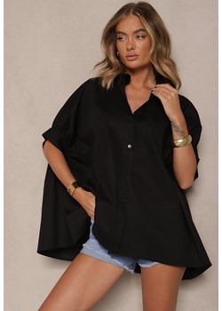 Czarna Koszula z Bawełny Oversize Zienessa ze sklepu renee.pl w kategorii Koszule damskie - zdjęcie 183785268