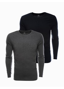 Zestaw longsleeve męski z długim rękawem 2-pak - mix V2 Z43 ze sklepu ombre w kategorii T-shirty męskie - zdjęcie 183801178