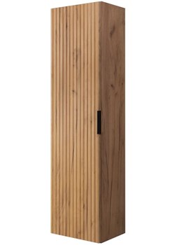 Wiszący ryflowany słupek do łazienki dąb craft złoty B2-D99 ze sklepu Edinos.pl w kategorii Szafki i regały łazienkowe - zdjęcie 183802278