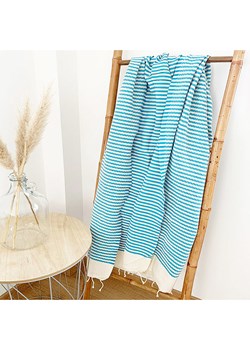 Le Comptoir de la Plage Fouta &quot;Yadara&quot; w kolorze turkusowo-beżowym - 200 x 100 cm ze sklepu Limango Polska w kategorii Ręczniki - zdjęcie 183802978