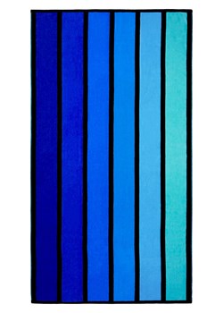 Le Comptoir de la Plage Ręcznik plażowy w kolorze granatowo-niebiesko-turkusowym - 170 x 90 cm ze sklepu Limango Polska w kategorii Ręczniki - zdjęcie 183803106