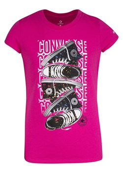 Converse Koszulka w kolorze różowym ze sklepu Limango Polska w kategorii Bluzki dziewczęce - zdjęcie 183803619