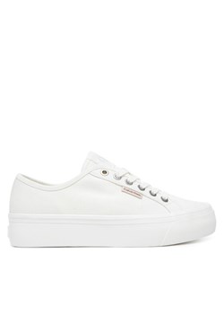 Tenisówki Calvin Klein Jeans Vulc Flatform Ctn Logo Tag YW0YW01838 Biały ze sklepu eobuwie.pl w kategorii Trampki damskie - zdjęcie 183807337