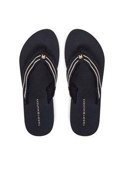 Japonki Tommy Hilfiger TH Webbing Beach Sandal FW0FW08739 Granatowy ze sklepu eobuwie.pl w kategorii Klapki damskie - zdjęcie 183807438