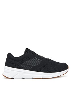 Sneakersy Tommy Hilfiger Modern Comfort Run Knit FM0FM05524 Czarny ze sklepu eobuwie.pl w kategorii Buty sportowe męskie - zdjęcie 183807519