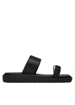 Klapki Calvin Klein Jeans Rope Sandal Soft Lth Mg YW0YW01864 Czarny ze sklepu eobuwie.pl w kategorii Klapki damskie - zdjęcie 183807545