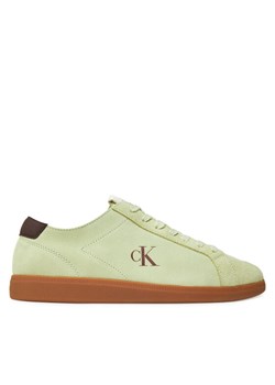 Sneakersy Calvin Klein Jeans Low Profile Cupsole Su Zielony ze sklepu eobuwie.pl w kategorii Buty sportowe męskie - zdjęcie 183807558
