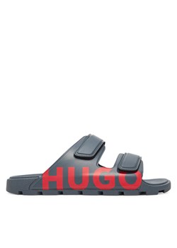 Klapki HUGO Evander 50542042 Szary ze sklepu eobuwie.pl w kategorii Klapki męskie - zdjęcie 183807568