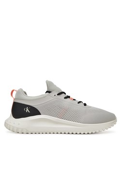 Sneakersy Calvin Klein Jeans Eva Runner Tech Knit YM0YM01293 Szary ze sklepu eobuwie.pl w kategorii Buty sportowe męskie - zdjęcie 183807635