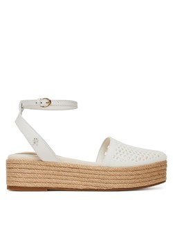 Espadryle Tommy Hilfiger Knit Mesh Espadrille Platform FW0FW08743 Biały ze sklepu eobuwie.pl w kategorii Espadryle damskie - zdjęcie 183807645