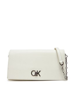 Torebka Calvin Klein Re-Lock Mini Conv LV04F3103G Biały ze sklepu eobuwie.pl w kategorii Kopertówki - zdjęcie 183807667