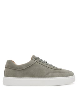 Sneakersy Calvin Klein Clean Cup Low Laceup Oxf Su HM0HM01880 Zielony ze sklepu eobuwie.pl w kategorii Buty sportowe męskie - zdjęcie 183807719