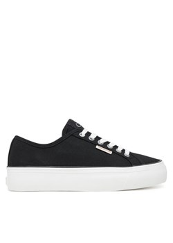 Tenisówki Calvin Klein Jeans Vulc Flatform Ctn Logo Tag YW0YW01838 Czarny ze sklepu eobuwie.pl w kategorii Trampki damskie - zdjęcie 183807729