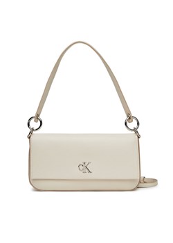 Torebka Calvin Klein Jeans Minimal Monogram Shoulder Pouch LV04K3161G Biały ze sklepu eobuwie.pl w kategorii Listonoszki - zdjęcie 183807875