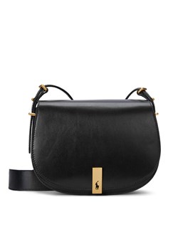 Torebka Polo Ralph Lauren 428928757002 Czarny ze sklepu eobuwie.pl w kategorii Listonoszki - zdjęcie 183807879