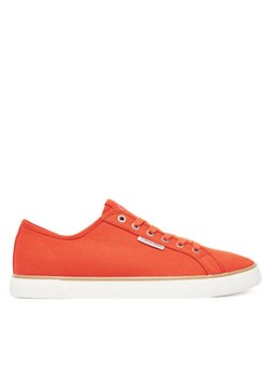 Tenisówki Calvin Klein Jeans Ess Vulc Low Mg Cv YM0YM01301 Pomarańczowy ze sklepu eobuwie.pl w kategorii Trampki męskie - zdjęcie 183807897