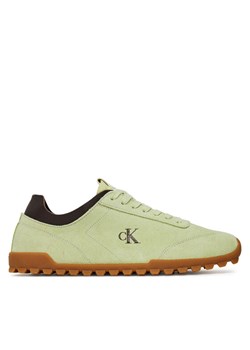 Sneakersy Calvin Klein Jeans Low Profile Runner Mg Sue YW0YW01898 Zielony ze sklepu eobuwie.pl w kategorii Buty sportowe damskie - zdjęcie 183807926