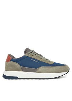 Sneakersy Calvin Klein Low Top Lace Up Repreve Mix HM0HM01714 Zielony ze sklepu eobuwie.pl w kategorii Buty sportowe męskie - zdjęcie 183807935