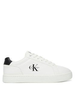 Sneakersy Calvin Klein Jeans Classic Cupsole Mono Lth YM0YM01369 Biały ze sklepu eobuwie.pl w kategorii Buty sportowe męskie - zdjęcie 183807939
