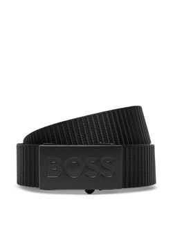 Pasek Męski BOSS Bosper-Tape 50548405 10243408 01 Czarny ze sklepu eobuwie.pl w kategorii Paski męskie - zdjęcie 183807968