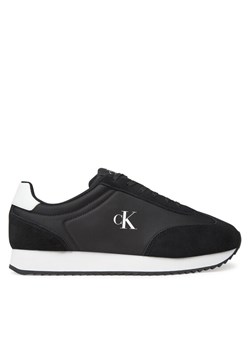 Sneakersy Calvin Klein Jeans Retro Runner Lace Up Ny-Su YM0YM01325 Czarny ze sklepu eobuwie.pl w kategorii Buty sportowe męskie - zdjęcie 183807996